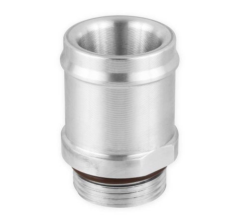 Frostbite Radiator Inlet Nipple to Straight Cut Fittings FB401 Fitting, Adapter, Hose Barb, Straight, Aluminum, Natural, -16 AN O-Ring, 1 1/2 in. Hose Barb, Each