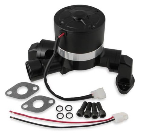 Frostbite Electric Water Pumps 22-134 Pump, Billet Aluminum, Black Finish, 50gpm, Chevy, Each