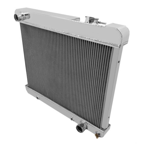 Frostbite Performance Cooling Aluminum Radiators FB118 Radiator, Aluminum, 3-Row, Polished, Downflow, Chevy, Oldsmobile, Pontiac, Each