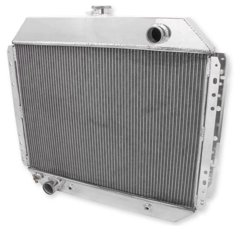 Frostbite Performance Cooling Aluminum Radiators FB159 Radiator, Aluminum, 2-Row, Polished, Downflow, Ford, Each