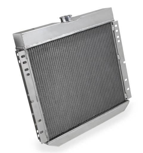 Frostbite Performance Cooling Aluminum Radiators FB128 Radiator, Aluminum, 4-Row, Polished, Downflow, Ford, Mercury, Each