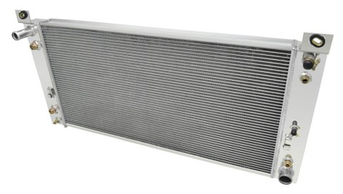Frostbite Performance Cooling Aluminum Radiators FB288 Radiator, Aluminum, 3-Row, Polished, Crossflow, Chevy, GMC, Each