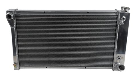 Frostbite Performance Cooling Aluminum Radiators FB155 Radiator, Aluminum, 4-Row, Polished, Crossflow, Chevy, GMC, Each