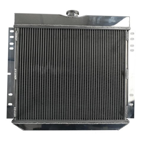 Frostbite Performance Cooling Aluminum Radiators FB126 Radiator, Aluminum, 2-Row, Polished, Downflow, Ford, Mercury, Each