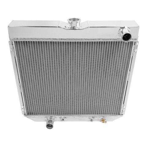 Frostbite Performance Cooling Aluminum Radiators FB130 Radiator, Aluminum, 3-Row, Polished, Downflow, Ford, Mercury, Each