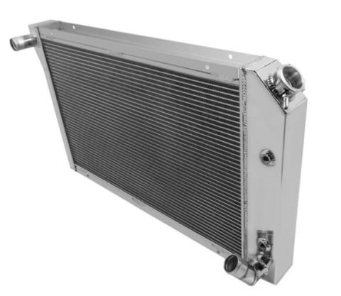 Frostbite Performance Cooling Aluminum Radiators FB251 Radiator, Performance, Aluminum, Polished, Crossflow, 2 Row, Transmission Cooler, Chevrolet, Each