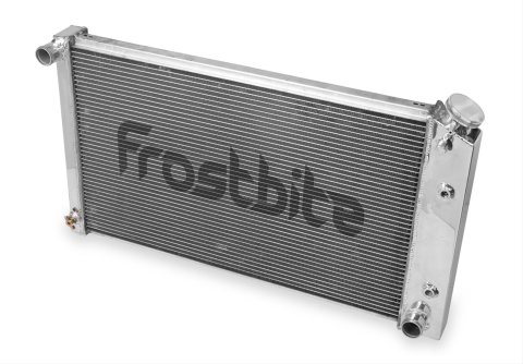 Frostbite Performance Cooling Aluminum Radiators FB148 Radiator, Aluminum, 3-Row, Polished, Crossflow, Chevy, Pontiac, Each