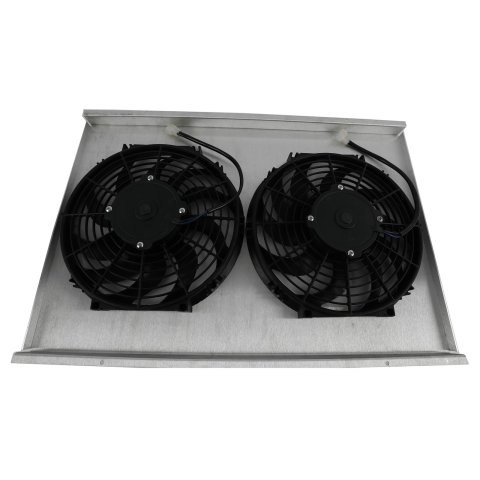 12 Inch 1,620 CFM Frostbite Fan and Shroud High Performance Packages FB502H Electric Fan, Dual, in. Diameter, Puller, cfm, Aluminum Shroud, 17.00 in. Height, 26.25 Width, Kit