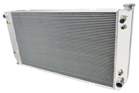 Frostbite Performance Cooling Aluminum Radiators FB285 Radiator, Aluminum, 3-Row, Polished, Crossflow, Chevy, GMC, Each