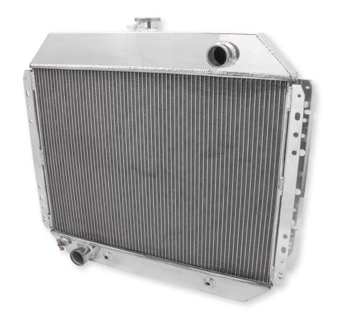 Frostbite Performance Cooling Aluminum Radiators FB161 Radiator, Aluminum, 4-Row, Polished, Downflow, Ford, Each