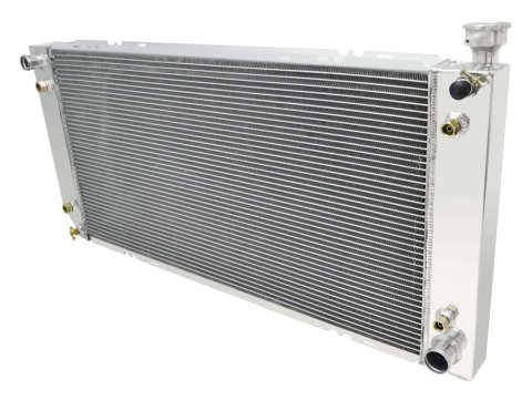 Frostbite Performance Cooling Aluminum Radiators FB287 Radiator, Aluminum, 3-Row, Polished, Crossflow, Chevy, GMC, Each