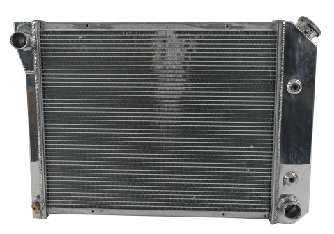 Frostbite Performance Cooling Aluminum Radiators FB135 Radiator, Aluminum, 2-Row, Polished, Crossflow, Buick, Chevy, GMC, Oldsmobile, Pontiac, Each