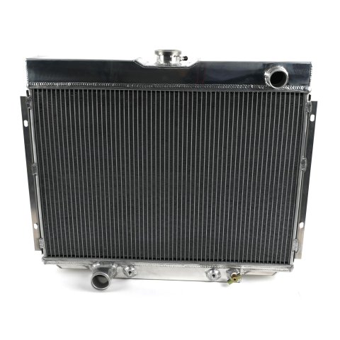Frostbite Performance Cooling Aluminum Radiators FB152 Radiator, Aluminum, 4-Row, Polished, Downflow, Ford, Mercury, Each