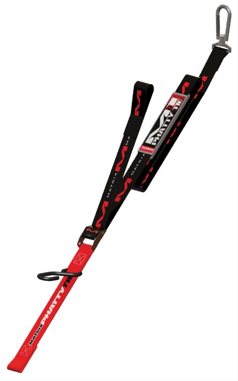 Matrix Concepts M1 Phatty Tie-Down Straps M1-301 Straps, Phatty, Universal, 500 lbs. Working Load Rating, Cambuckle, Black, Pair