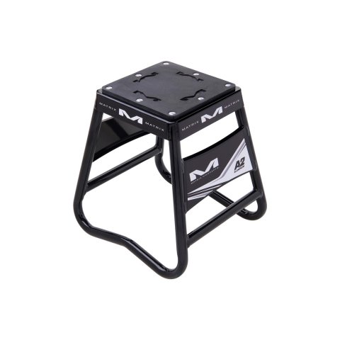 Matrix Concepts A2M Aluminum Mini Motorcycle Stands A2M-101 Stand, Mini, Fixed, Aluminum, Black Powdercoated, 15.250 in. Height, 250 lb. Capacity, Each