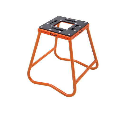 Matrix Concepts C1 Steel Motorcycle Stands C1-106 Stand, C1, Fixed, Steel, Orange Powdercoated, 16.25 in. Height, 300 lbs. Capacity, Each