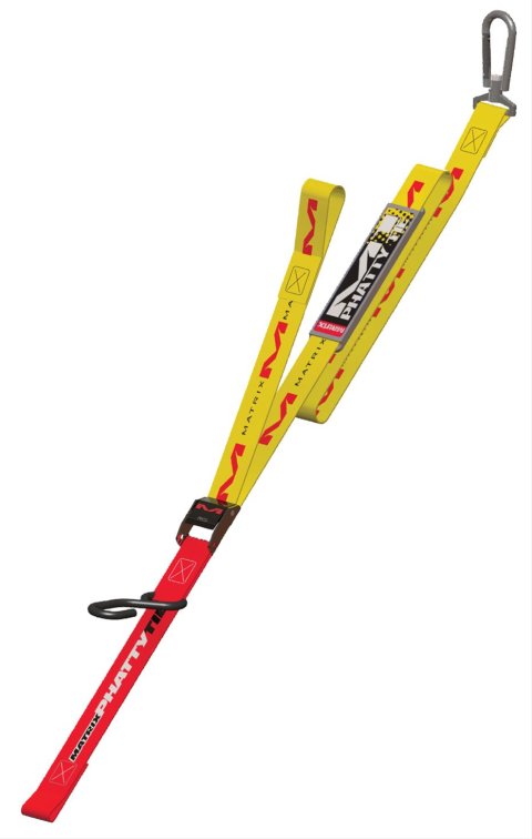 Matrix Concepts M1 Phatty Tie-Down Straps M1-304 Straps, Phatty, Universal, Cambuckle, Yellow, Pair