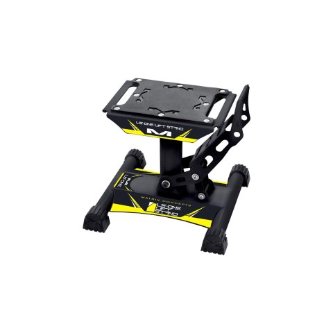 Matrix Concepts LS1 Lift Stands LS1-104 Stand, LS1, Foot Pedal Type, 500 lbs. Capacity, Steel, Black/Yellow Powdercoated, 15.500 in. Overall Height, Each