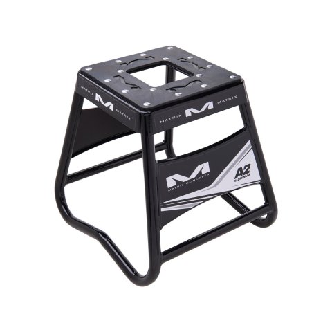 Matrix Concepts A2 Aluminum Motorcycle Stands A2-101 Stand, A2, Fixed, Aluminum, Black, 16.75 in. Height, 300 lbs. Capacity, Each