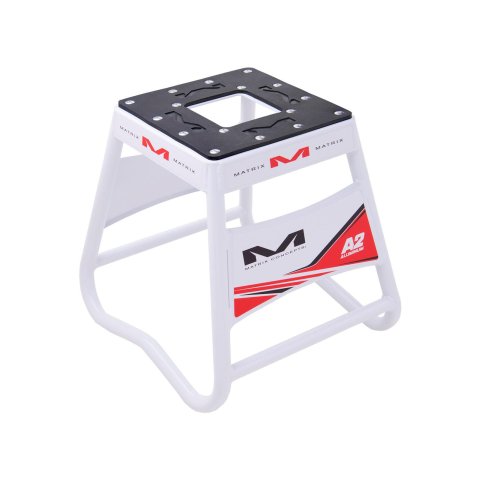 Matrix Concepts A2 Aluminum Motorcycle Stands A2-102 Stand, A2, Fixed, Aluminum, Red, 16.75 in. Height, 300 lbs. Capacity, Each