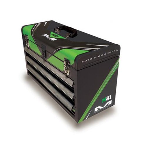 Matrix Concepts Portable Toolboxes M81-105 TOOLBOXES, M81 WORX BOX GREEN