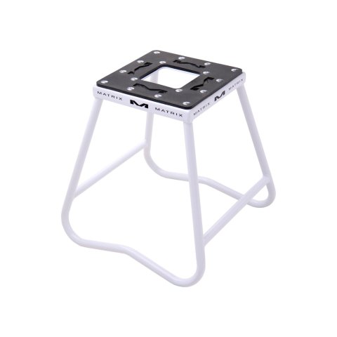 Matrix Concepts C1 Steel Motorcycle Stands C1-100 Stand, C1, Fixed, Steel, White Powdercoated, 16.25 in. Height, 300 lbs. Capacity, Each