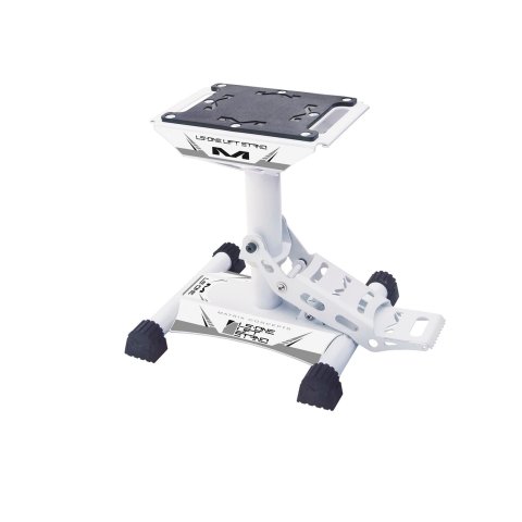 Matrix Concepts LS1 Lift Stands LS1-100 Stand, LS1, Foot Pedal Type, 500 lbs. Capacity, Steel, White/Gray Powdercoated, 15.500 in. Overall Height, Each