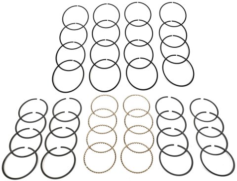 Hastings Claimer Series Performance Piston Ring Sets CM5534030 Rings, Sets, 0.030 in. Oversize, 4.155 in. Bore, Plasma-moly, 1/16 in., 1/16 in., 3/16 in., L8, V8, Set of 8