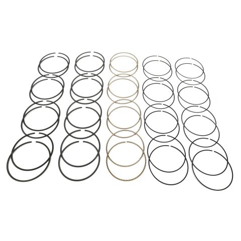 Hastings Stainless Steel Series Performance Ring Sets SN9050 Piston Rings, Performance, Gas Nitrided, 4.125 in. Bore, 1.2mm, 1.2mm, 3.0mm Thickness, 8-Cylinder, Set