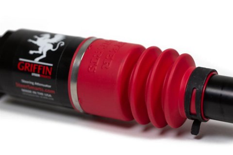 Steer Smarts Griffin XD Steering Attenuator Drag Link Adjusters for 2020-2025 GLADIATOR, 2007-2025 WRANGLER, 2018 WRANGLER JK - 07098002 Upgrade Links Red Bellow, 2007-2024 Jeep Wrangler/Gladiator JK/JL/JT