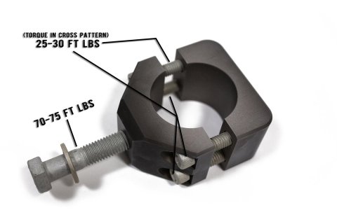 Steer Smarts Yeti XD Single Post Steering Stabilizer Damper Brackets for 2020-2025 GLADIATOR, 2007-2024 WRANGLER, 2018 WRANGLER JK - 41061001 Bracket, Aluminum, Black, Fits 1 3/4 in. Tie Rods, Jeep, Each