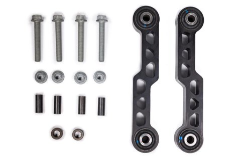 Steer Smarts Yeti XD Sway Bar End Link Kits for 2020-2025 GLADIATOR, 2007-2025 WRANGLER, 2018 WRANGLER JK - 74009002 Links, Aluminum, Black, Rubber Bushings, 2 in.-3.5 in. Lifts, 9.000 in. Length, Jeep, Kit
