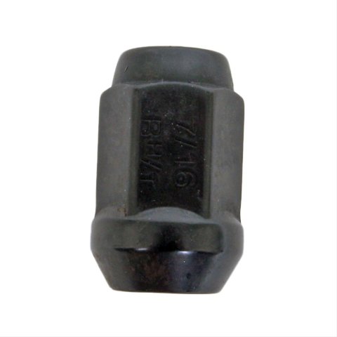 Rocket Racing Standard Lug Nuts C1702B Nut, Conical Seat, Standard, 7/16-20 RH in. Thread, Steel, Black Cathodic Coated, Each