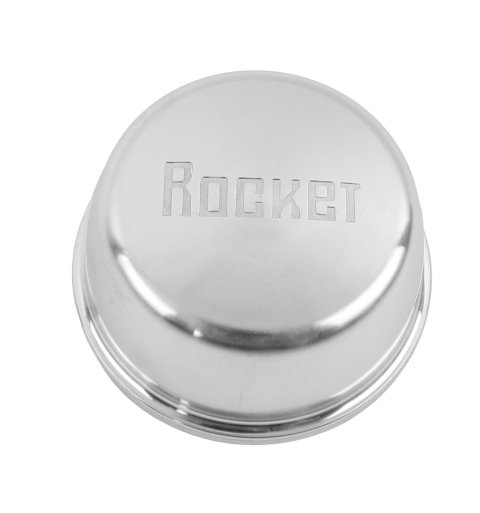 Rocket Racing Center Caps TTD1-01801 Wheel Caps, Dome, O-ring, Aluminum, Polished, Logo, Track & Touring Series Attack, Each
