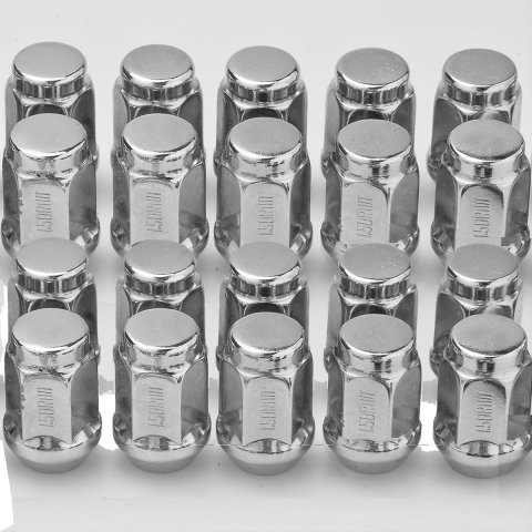 Rocket Racing Standard Lug Nuts C1709H34 Nut, Conical Seat, Standard, 14mm x 1.50 RH Thread, Steel, Chrome, Each