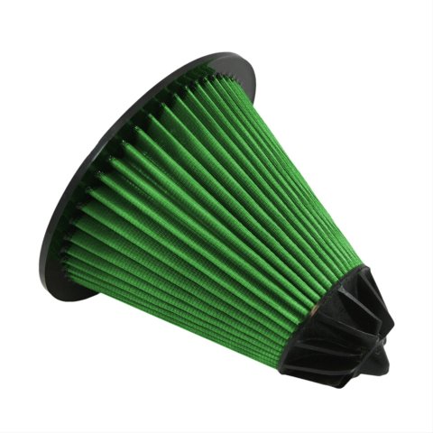 Green Filter High Performance Factory Replacement Air Filters 2002 Element, Conical, Woven Cotton, Green, Ford, Lincoln, Car/Pickup/SUV, Each