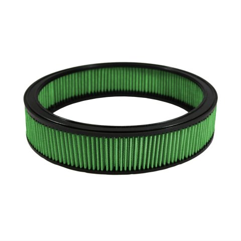 Green Filter High Performance Factory Replacement Air Filters 2012 Element, Round, Woven Cotton, Green, 14.0 in. Diameter, 3 in. Tall, Each