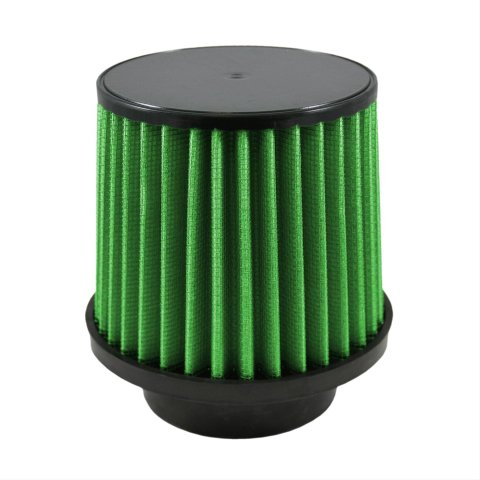 Green Filter High Performance Universal Air Filters 2356 Filter, Conical Flanged, Woven Cotton, Green, 3.500 in. Inlet Flange, 5.00 in. Length, Each
