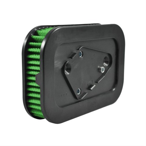 Green Filter High Performance Factory Replacement Air Filters 2744 Element, Rectangular, Woven Cotton, Green, Harley-Davidson®, Each