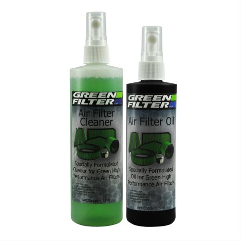 Green Filter Oil and Cleaning Kits 2818 Air Cleaner Oil, 12 oz. Pump Cleaner, 8 oz. Black Oil, Pump, Kit