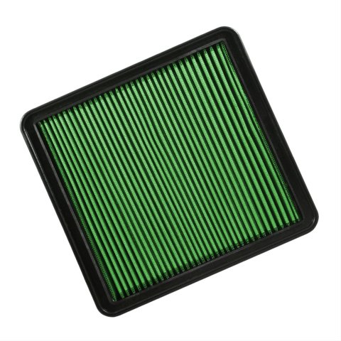 Green Filter High Performance Factory Replacement Air Filters 7050 Element, Woven Cotton, Green, Ford, Lincoln, Each