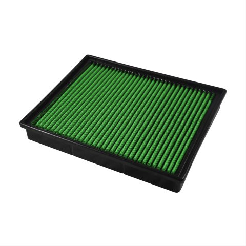 Green Filter High Performance Factory Replacement Air Filters 7115 Filter, Replacement, Panel, Woven Cotton, Green, Dodge, Jeep, Each