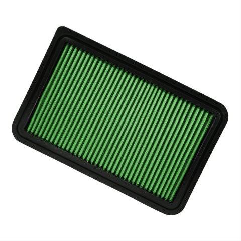 Green Filter High Performance Factory Replacement Air Filters 7162 Element, Panel, Woven Cotton, Green, Mazda, 1.5L, Each