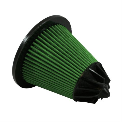 Green Filter High Performance Factory Replacement Air Filters 2046 Element, Conical, Woven Cotton, Green, Ford, Mazda, Mercury, Each