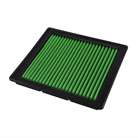 Green Filter High Performance Factory Replacement Air Filters 7116 Element, Panel, Woven Cotton, Green, Chrysler, Dodge, 2.4, 2.7, 3.5L, Each