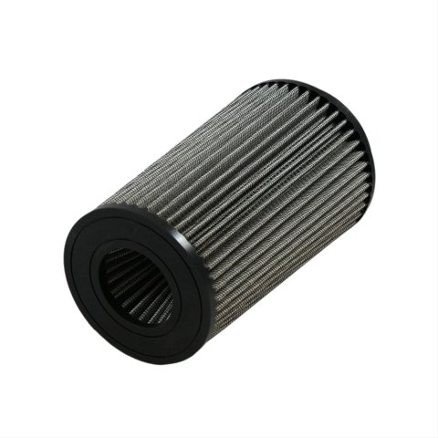 Green Filter High Performance Universal Air Filters 2893 Filter, Conical Flanged, Woven Cotton, White, 4.00 in. Inlet Flange Diameter, 8.880 in. Length, Each