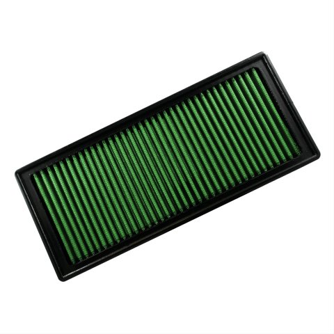 Green Filter High Performance Factory Replacement Air Filters 2130 Element, Panel, Woven Cotton, Green, Dodge, 8.0L, Each