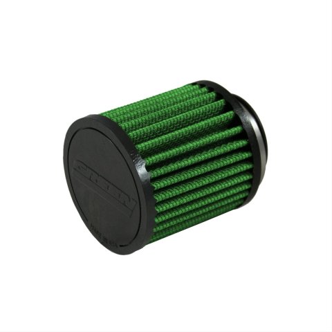 Green Filter High Performance Universal Air Filters 2330 Filter, Conical Flanged, Woven Cotton, Green, 1.57 in. Inlet Flange Diameter, 3.13 in. Length, Each