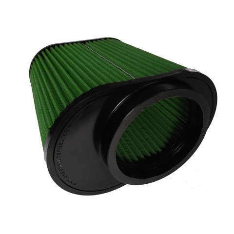 Green Filter High Performance Replacement Air Filters 7301 Filter, Conical Flanged, Cotton Gauze, Green, 5.80 in. Diameter, 7.88 in. Height, 4.63 in. Inlet Flange Diameter, Each
