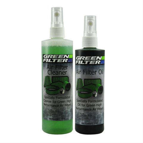 Green Filter Oil and Cleaning Kits 2000 Air Cleaner/Oil, Green, 12 oz. Pump Cleaner, 8 oz. Pump Oil, Kit